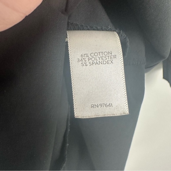 J. Jill Asymmetrical Tunic Size Large Black Stretch Minimalist Wardrobe Staple - Picture 4 of 7